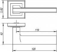 Ручка раздельная BLADE QL ABG-6
